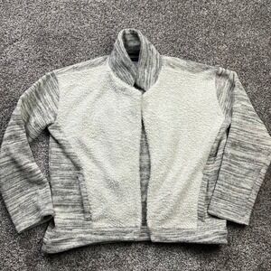Saturday Sunday Jacket Womens Medium Gray Sherpa Fleece Full Zip Anthropology